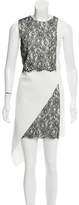 Thumbnail for your product : Robert Rodriguez Lace-Accented Midi Dress