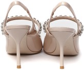 Thumbnail for your product : Miu Miu Nude Color Leather Stones Pumps