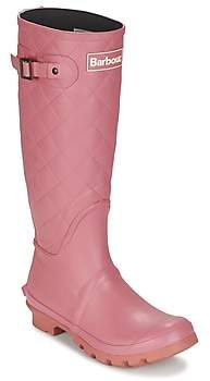 Barbour SETTER women's Wellington Boots in Pink