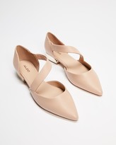 Thumbnail for your product : Aldo Women's Neutrals Ballet Flats - Abovia Ankle Strap Shoes - Size 8 at The Iconic