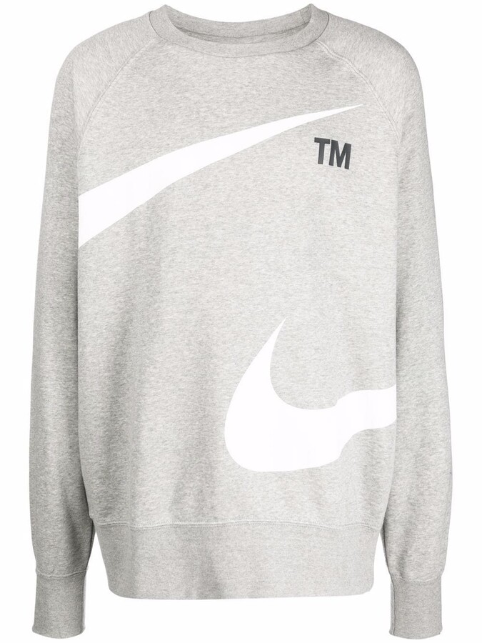 Nike Logo Print Sweatshirt - ShopStyle