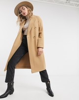 Thumbnail for your product : Topshop tailored coat in camel