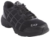 Thumbnail for your product : Armani 746 Armani black mesh and leather sneakers