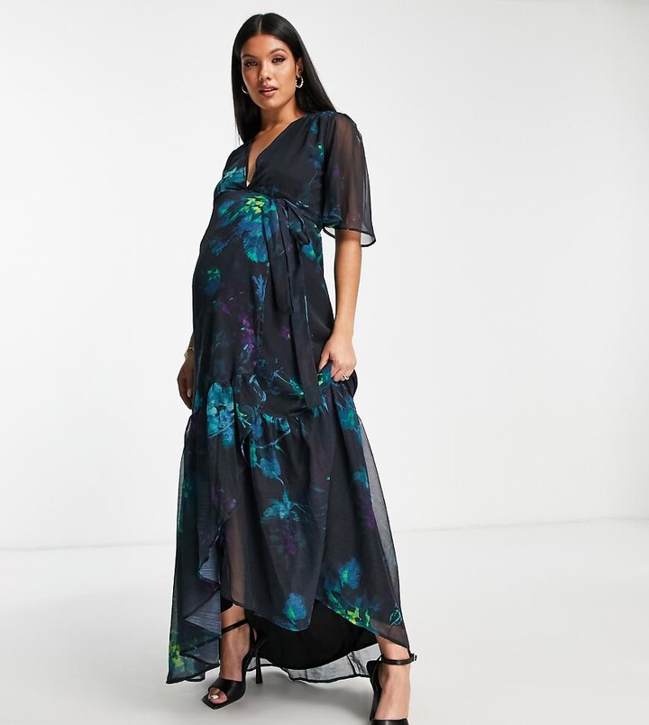 Asos Design Hope And Ivy Maternity Dress Hope Ivy Maternity Wrap
