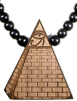 Thumbnail for your product : Domo Beads Wooden Necklace | Illuminati (Walnut)