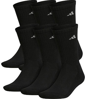 adidas Mens 6 Pair Crew Socks
