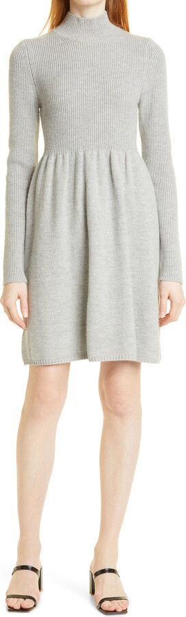 gray wool dress