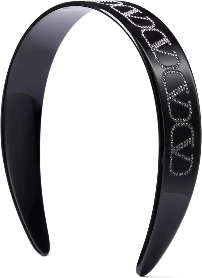 Valentino Garavani VLogo crystal-embellished headband