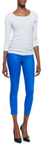 Thumbnail for your product : J Brand Jeans Mid-rise Capri Pants, Lacquered Breakwater Blue
