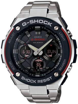 G-Shock G-STEEL Red & Black Ana/Digi Stainless Steel Watch
