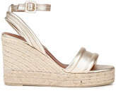 Thumbnail for your product : Castaner Brisa Metallic Leather Wedge Espadrilles