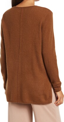 M BY MAGASCHONI Cashmere V-Neck Tunic Sweater
