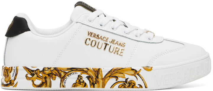 Versace Jeans Couture White Men's Shoes | Shop the world's largest 