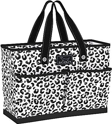 Ben Leopard Print Pocket Tote Bag
