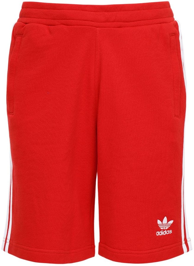 mens red adidas shorts