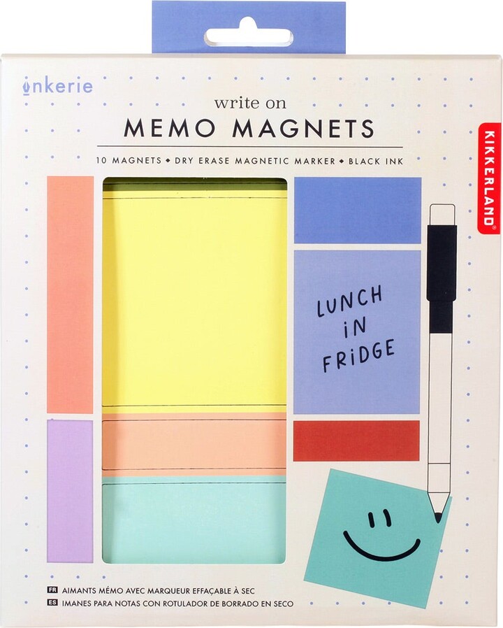 Container Store KIKKERLAND Inkerie Memo Magnets Pkg/10
