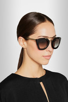 Thumbnail for your product : Prada Cat eye acetate and metal sunglasses