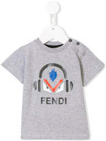 Thumbnail for your product : Fendi Kids headphone print T-shirt
