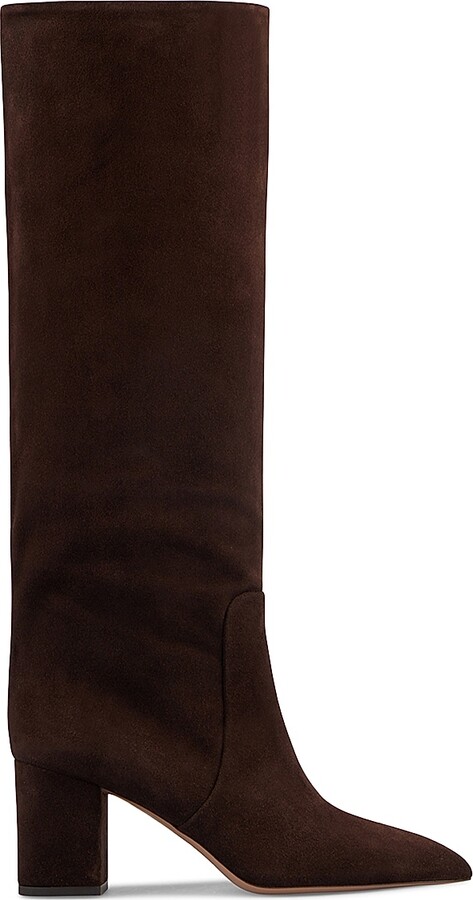 Women's Anja 70MM Suede Knee-High Boots - Cioccolato - Size 5
