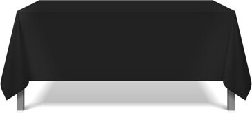 ArkwrightLLC Arkwright Home Solid Color Polyester Tablecloth Sets