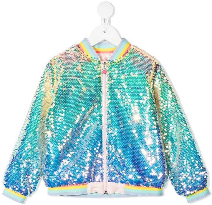 Billieblush Sequin-Embellished Bomber Jacket - ShopStyle Girls' Outerwear