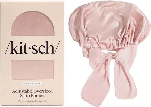 Kitsch Adjustable Oversized Satin Bonnet
