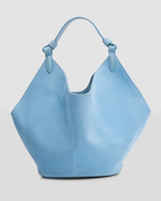 Dust Blue Suede with Blue Suede Tote Bag — Stephen F