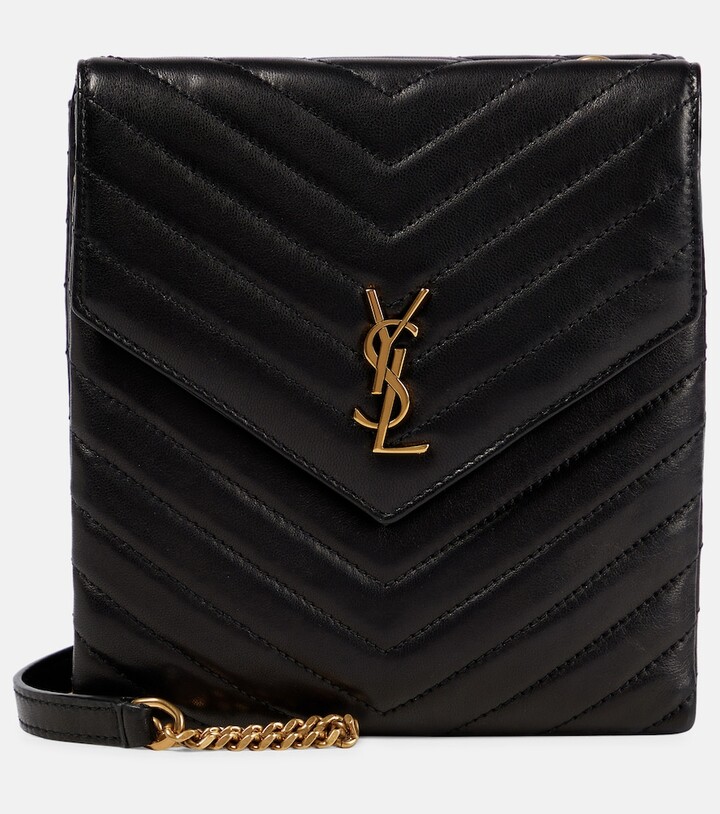 Saint Laurent Double Flap leather crossbody bag ShopStyle