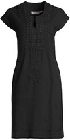 Thumbnail for your product : Roller Rabbit Faith Botanical-Embroidered Shift Dress