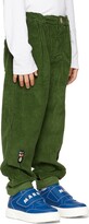 Thumbnail for your product : Bobo Choses Kids Green Cat O'Clock Trousers