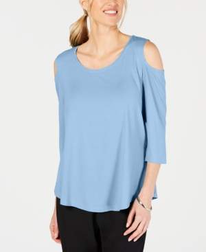 JM Collection Petite Cold-Shoulder Top, Created for Macy's
