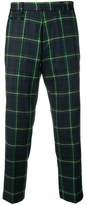 Thumbnail for your product : R 13 cropped tartan trousers