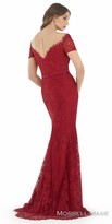 Thumbnail for your product : Morrell Maxie Illusion Short Sleeve Embellished Lace Evening Dress