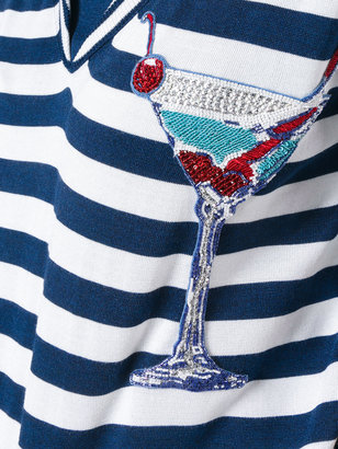 Dolce & Gabbana cocktail patch striped top
