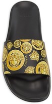Thumbnail for your product : Versace Medusa Coin Pool Slides