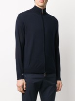Thumbnail for your product : N.Peal Zip-Up Funnel-Neck Cardigan