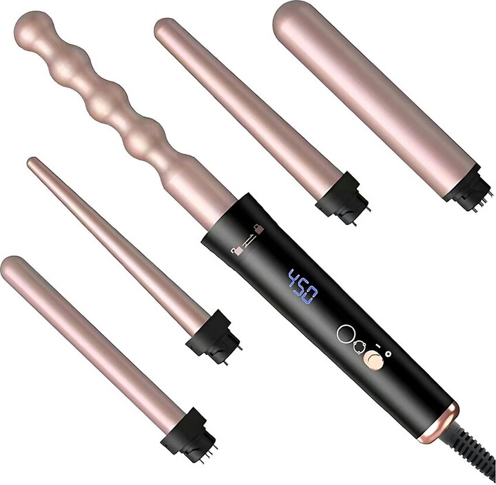 Tesco Unisex 5-In-1 Curling Iron Set