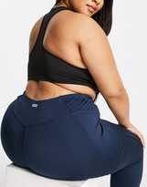 Thumbnail for your product : ASOS 4505 Curve icon legging with bum sculpt seam detail and pocket