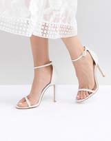Thumbnail for your product : Barely There Be Mine Bridal Azalea White Sparkle Sandals