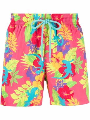 Vilebrequin Tropical-Print Swim Shorts