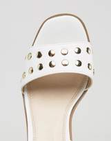 Thumbnail for your product : ASOS DESIGN TEXAS Studded Block Heel Sandals