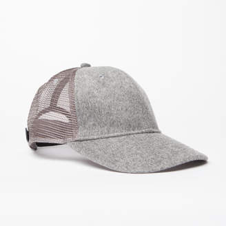 DSTLD Wool Trucker Hat in Grey