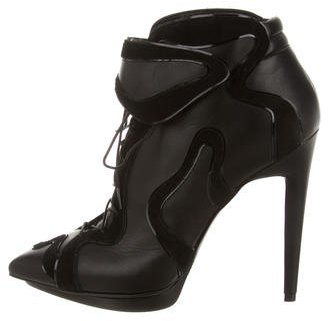 Pierre Hardy Leather Pointed-Toe Booties w/ Tags