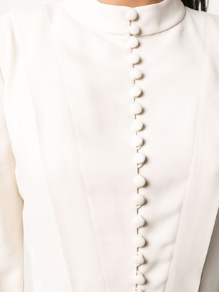 Chloé Buttoned Long Sleeved Dress