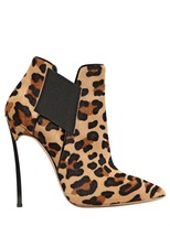 Thumbnail for your product : Casadei 115mm Ponyskin Leopard Blade Boots