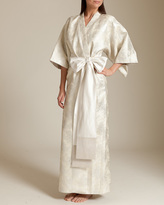 Thumbnail for your product : Daniel Hanson Silk Silk Filigree Jacquard Long Kimono