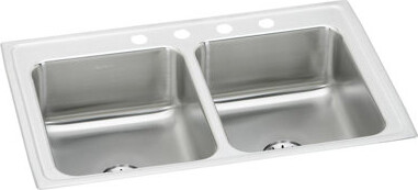 Elkay Gourmet 33" L x 21" W Drop-In Kitchen Sink with Faucet