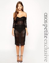 Thumbnail for your product : ASOS PETITE Exclusive Lace Off The Shoulder Dress