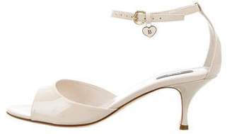 Bally Patent Leather Ankle-Strap Sandals