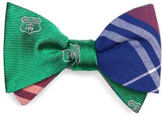 Brooks Brothers Crest and Madras Reversible Bow Tie